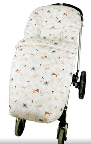 Saco Universal Animales Rosa para sillas de paseo de bebés en invierno