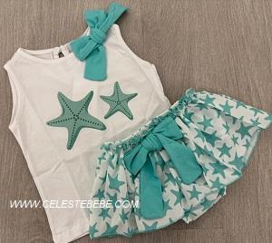 CONJUNTO 2P BRAGOTA Y CAMISA ESTRELLA VERDE