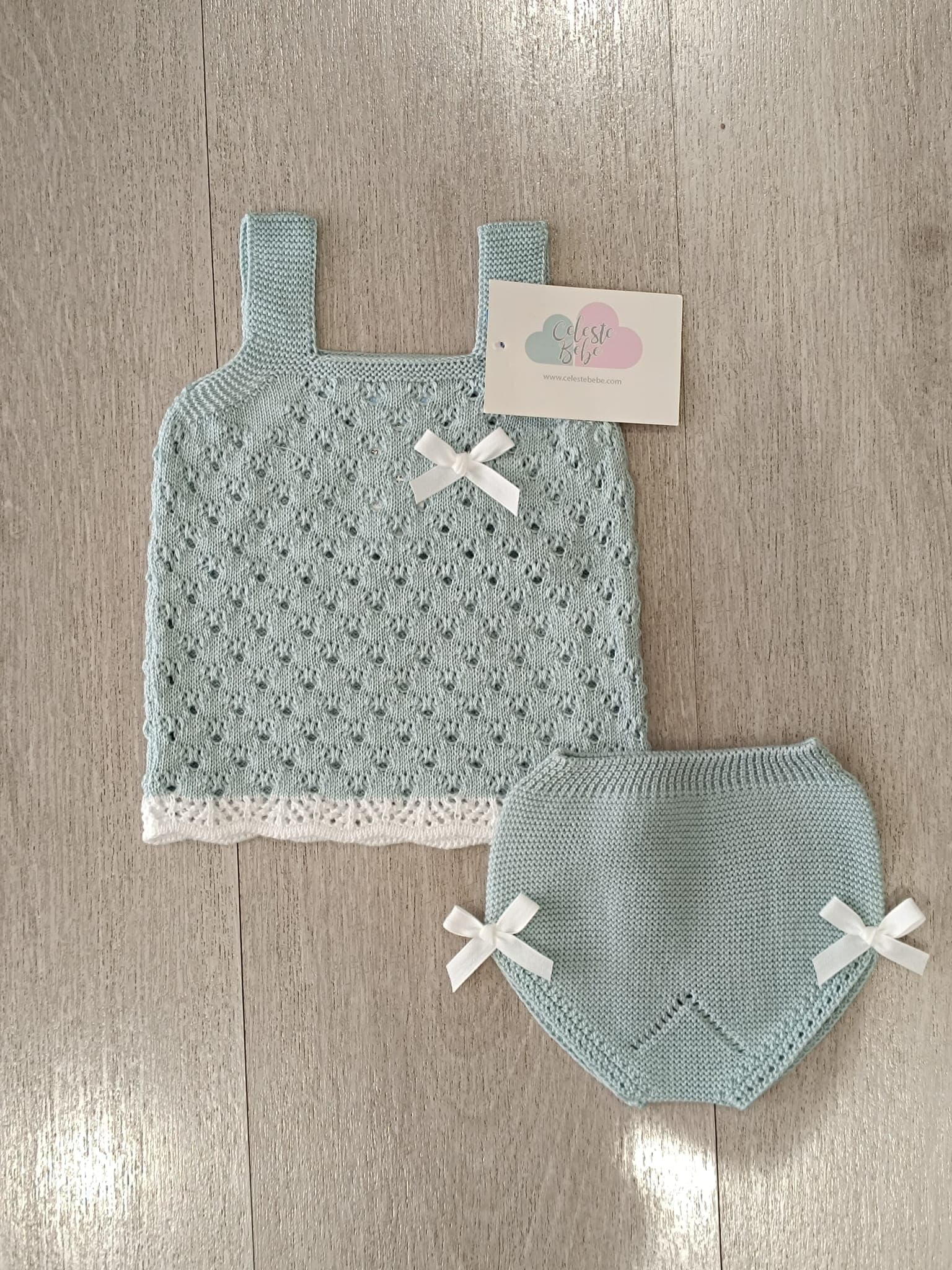 CONJUNTO 2P PUNTO HILO MENTA